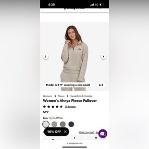 Patagonia Women's Ahnya Fleece Pullover size L